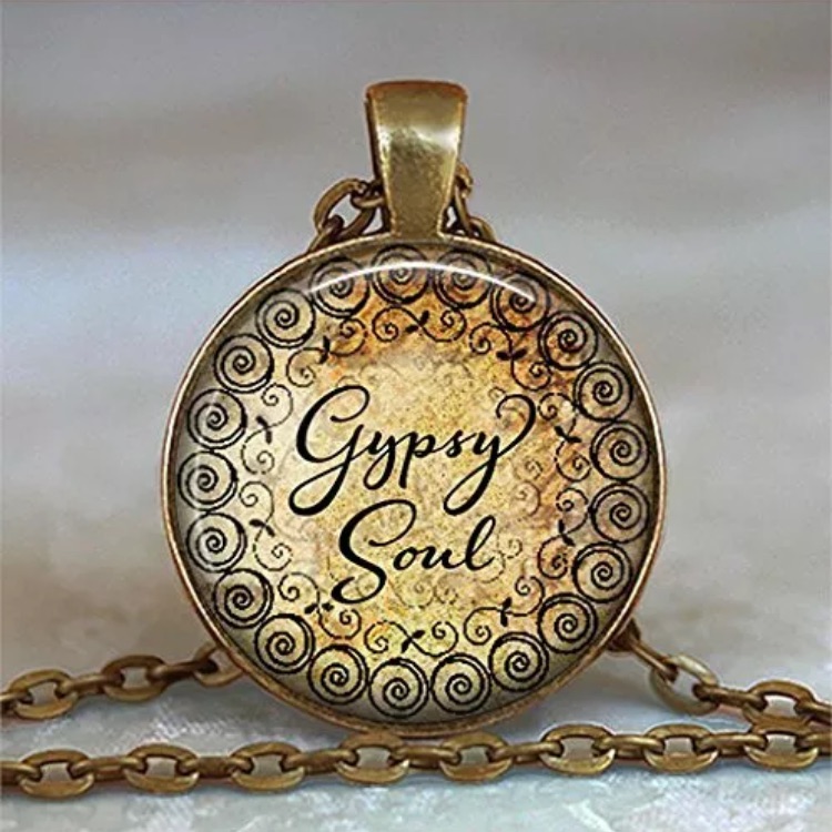 325 Gypsy Soul Glass Pendant Necklace 325 Gypsy Soul Glass Pendant Necklace